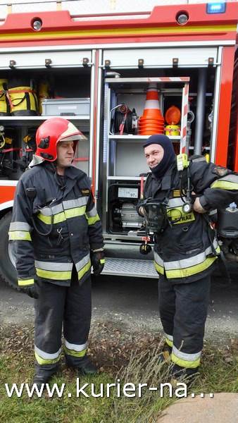 Pożar stropu w budynku jednorodzinnym w Chobielinie