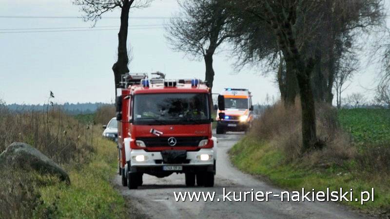 Pożar stropu w budynku jednorodzinnym w Chobielinie