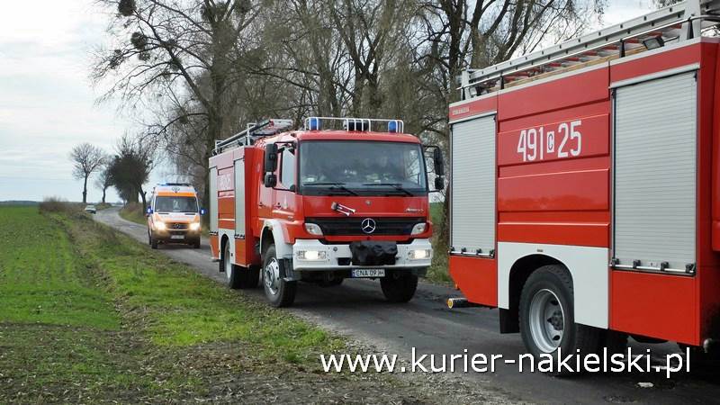Pożar stropu w budynku jednorodzinnym w Chobielinie