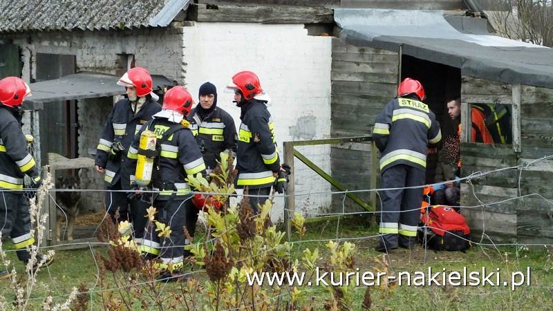 Pożar stropu w budynku jednorodzinnym w Chobielinie
