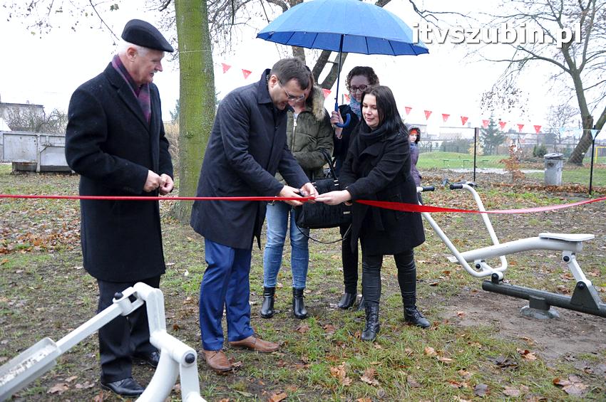 Uroczyste otwarcie siłowni zewnętrznej w Kowalewie