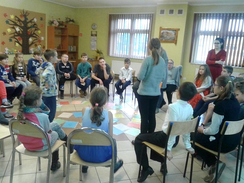 Spotkanie integracyjne uczniów SP Tur z uczniami z ZSS Szubin 