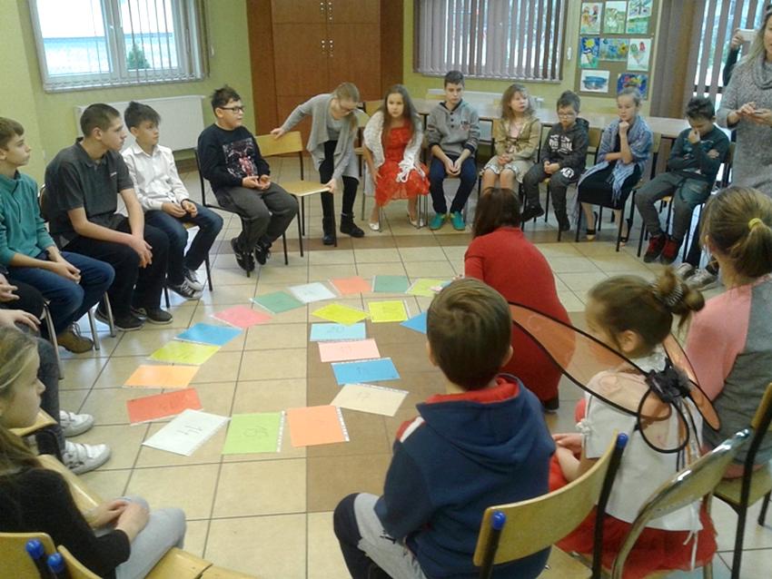 Spotkanie integracyjne uczniów SP Tur z uczniami z ZSS Szubin 