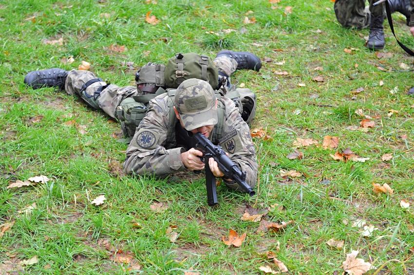 Dobowe szkolenie taktyczne uczniów kadetów klasy wojskowej I TL z ZSP w Szubinie