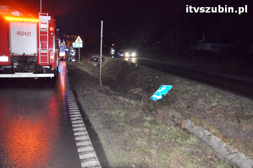 Pechowa niedziela na szubińskich drogach dla mieszkańców Torunia