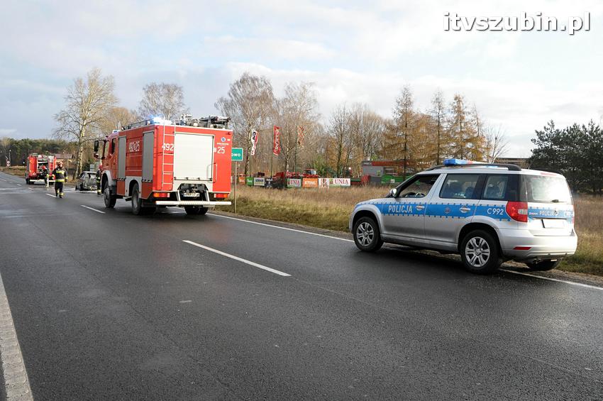 Pechowa niedziela na szubińskich drogach dla mieszkańców Torunia