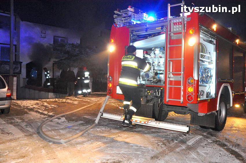 Pożar domu w Szubinie