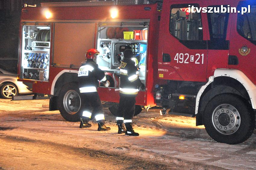 Pożar domu w Szubinie