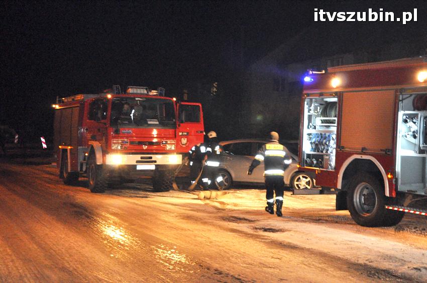 Pożar domu w Szubinie
