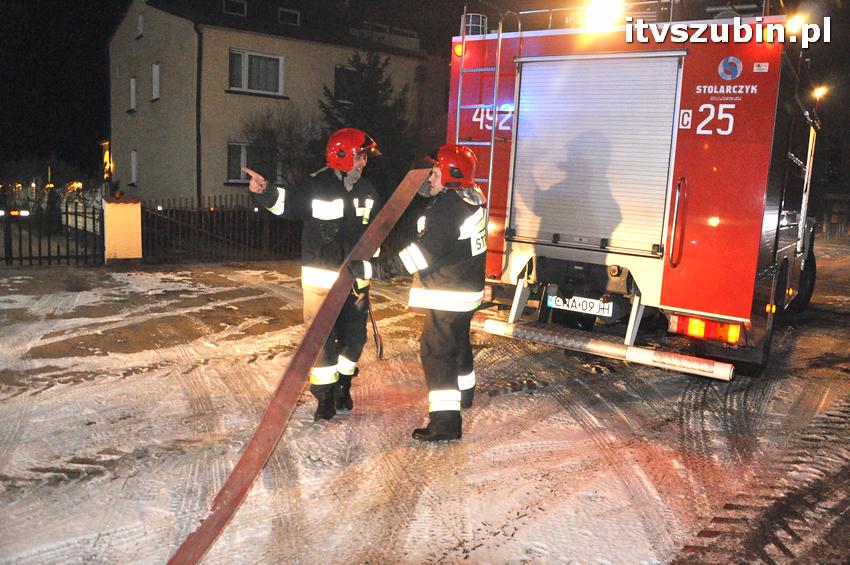 Pożar domu w Szubinie