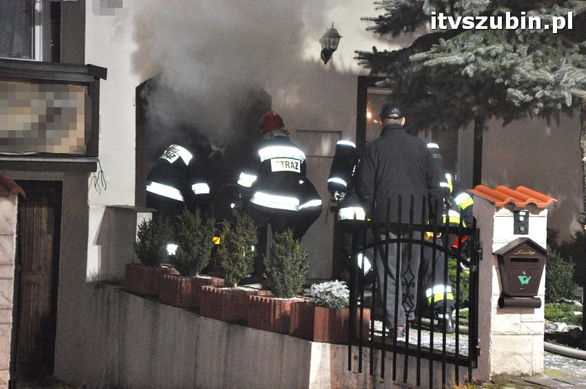 Pożar domu w Szubinie