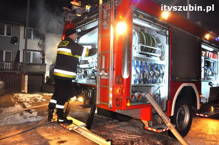 Pożar domu w Szubinie