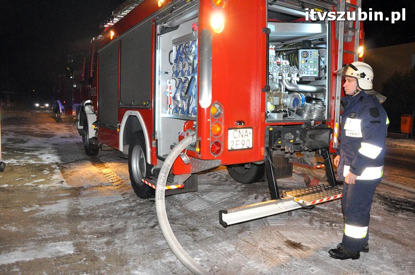 Pożar domu w Szubinie