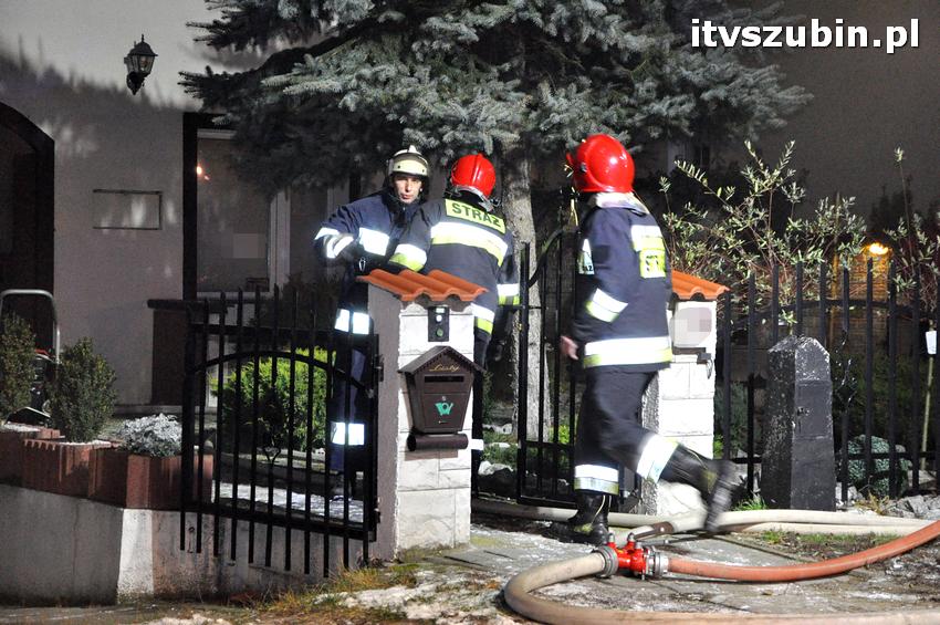 Pożar domu w Szubinie