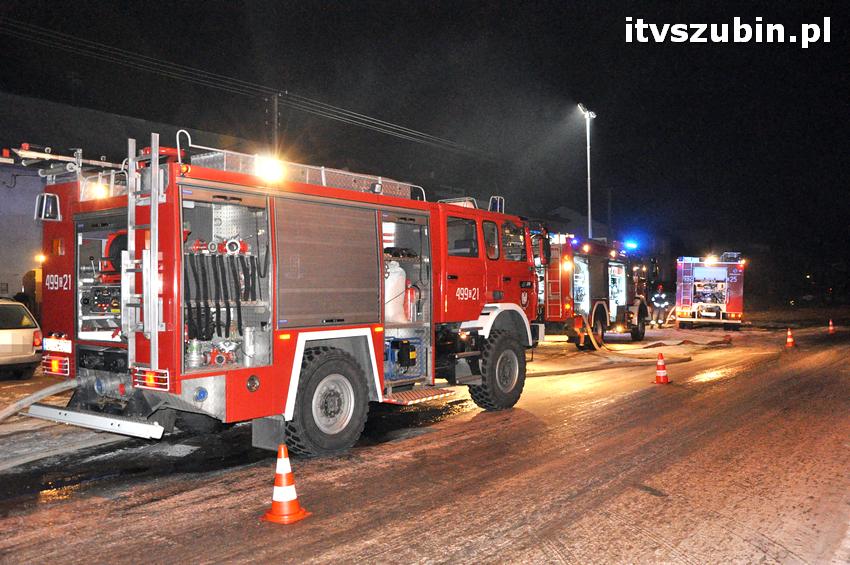 Pożar domu w Szubinie