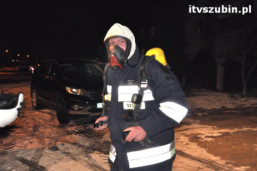 Pożar domu w Szubinie