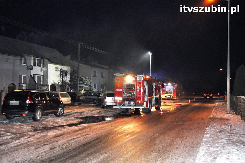 Pożar domu w Szubinie