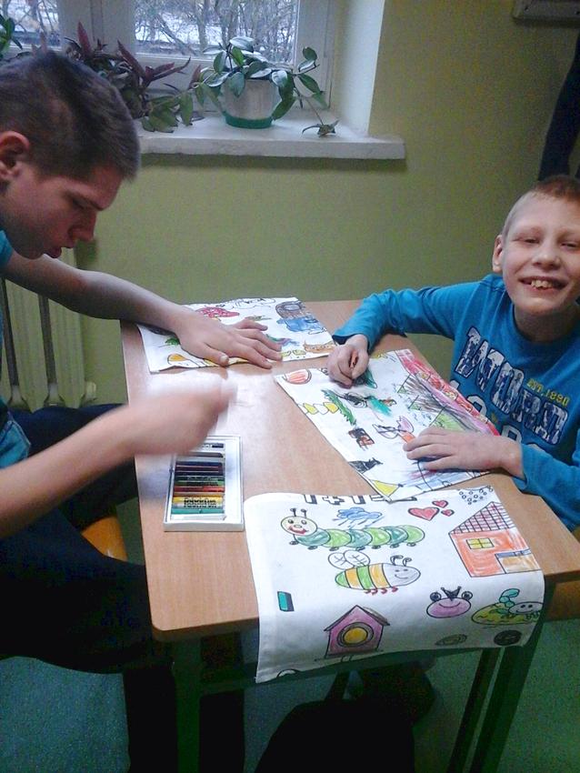 Kolorowanki na materiale