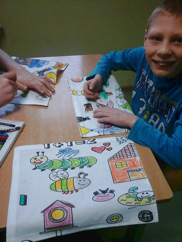 Kolorowanki na materiale