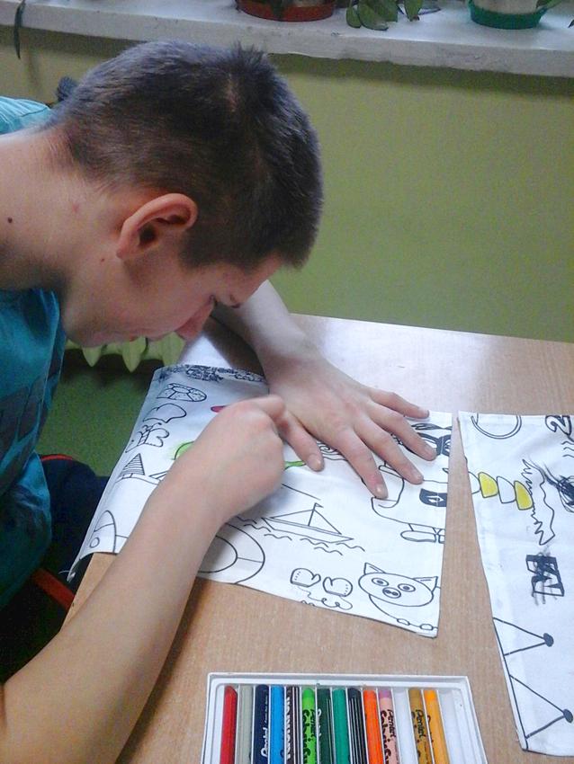 Kolorowanki na materiale