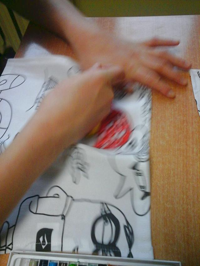 Kolorowanki na materiale