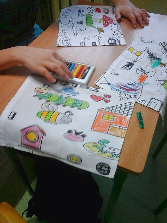 Kolorowanki na materiale