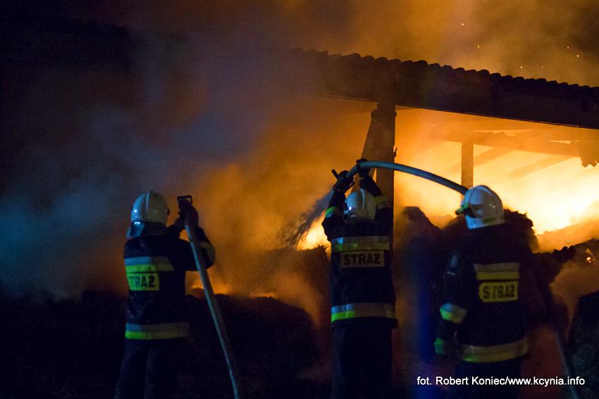 Nocne podpalenie? W Górkach głośno o pożarze