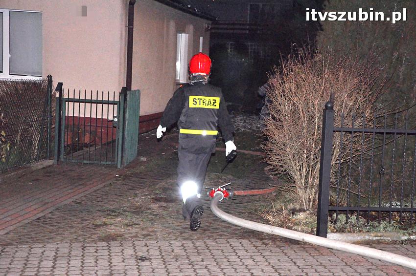 Pożar domu jednorodzinnego w Szubinie