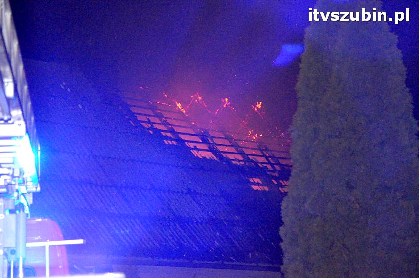 Pożar domu jednorodzinnego w Szubinie