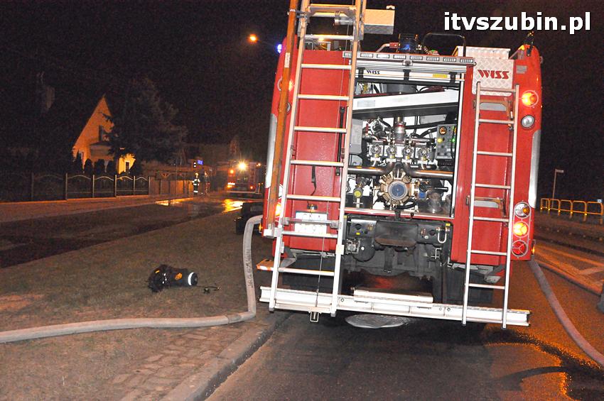 Pożar domu jednorodzinnego w Szubinie