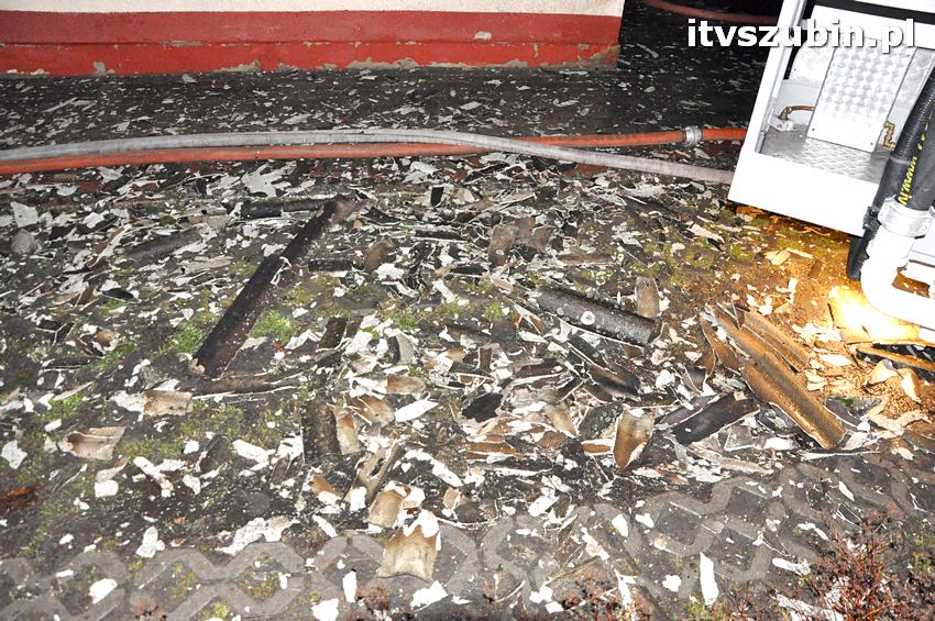 Pożar domu jednorodzinnego w Szubinie