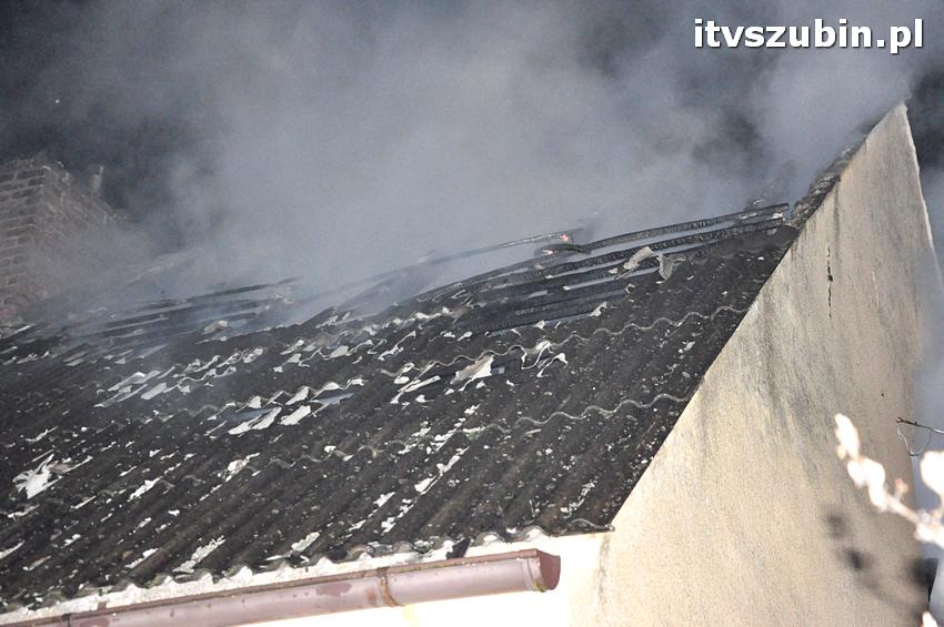 Pożar domu jednorodzinnego w Szubinie