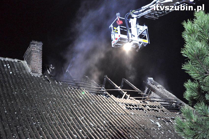 Pożar domu jednorodzinnego w Szubinie
