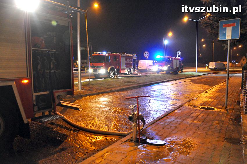 Pożar domu jednorodzinnego w Szubinie