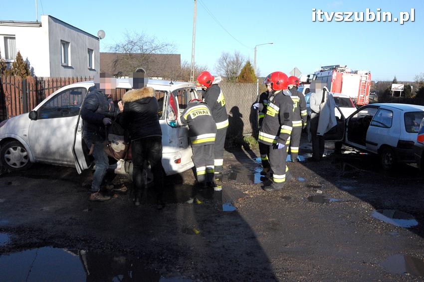 Jedna kolizja przyczyną kolejnej kolizji w Rynarzewie