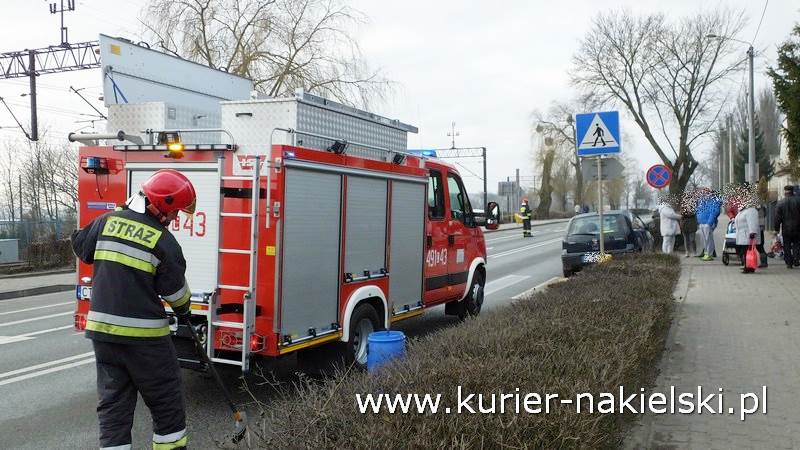Kolizja na Al. Adama Mickiewicza w Nakle nad Notecią