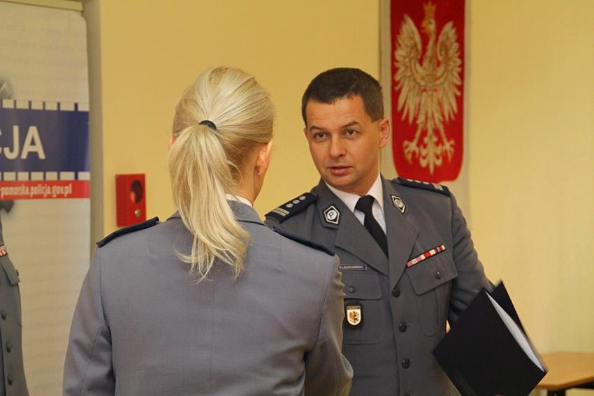 Uroczysta zbiórka w nakielskiej komendzie