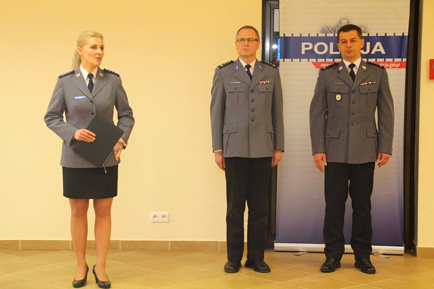 Uroczysta zbiórka w nakielskiej komendzie