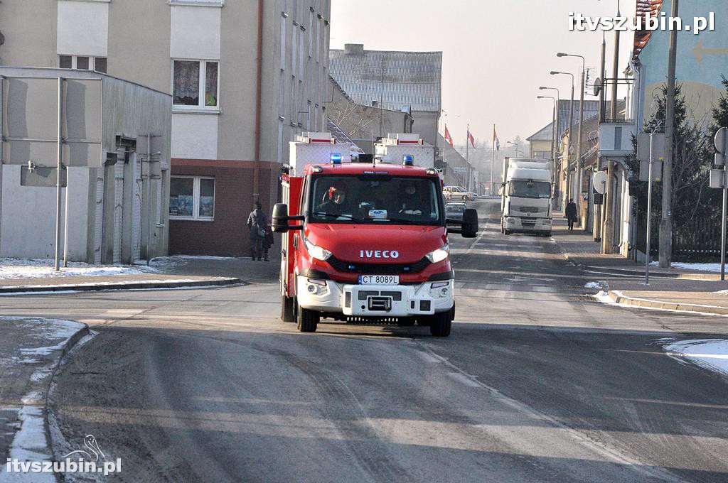 Kolizja trzech pojazdów w Szubinie