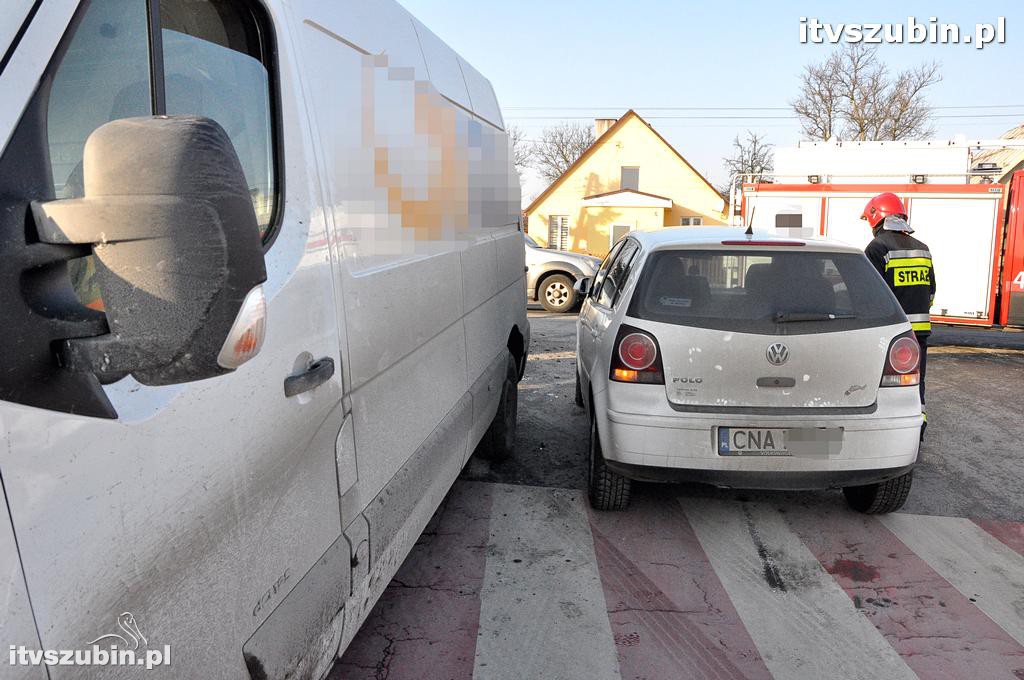 Kolizja trzech pojazdów w Szubinie