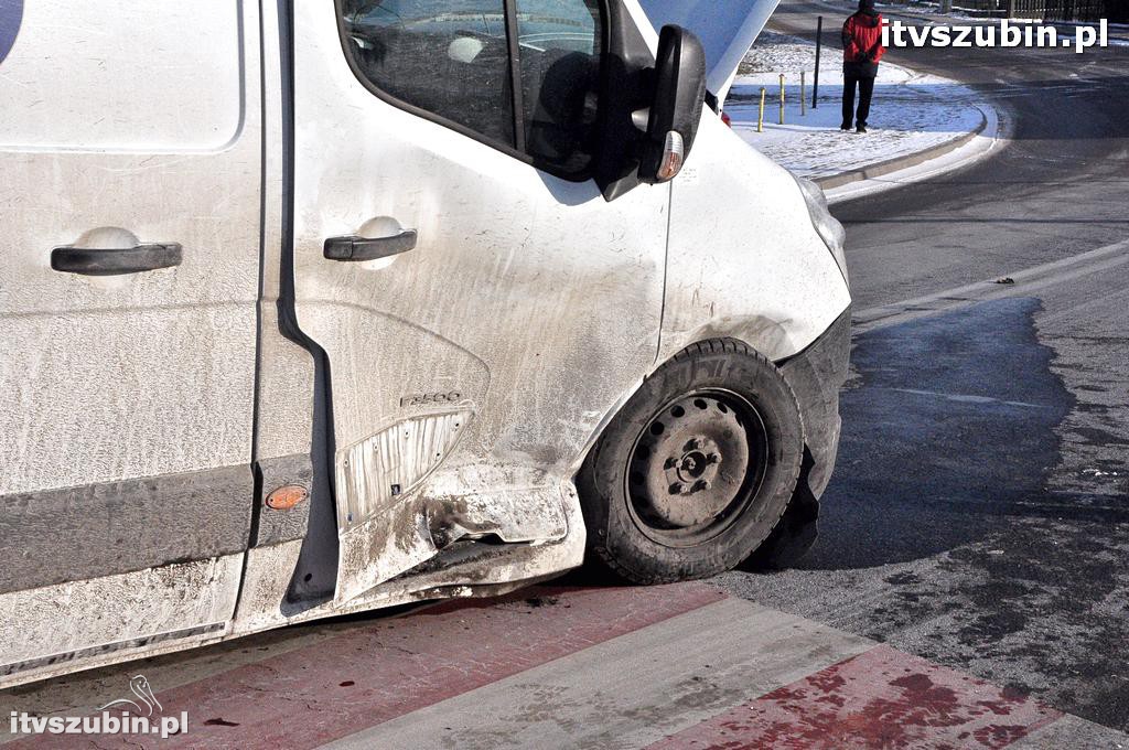 Kolizja trzech pojazdów w Szubinie