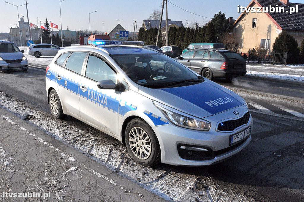 Kolizja trzech pojazdów w Szubinie