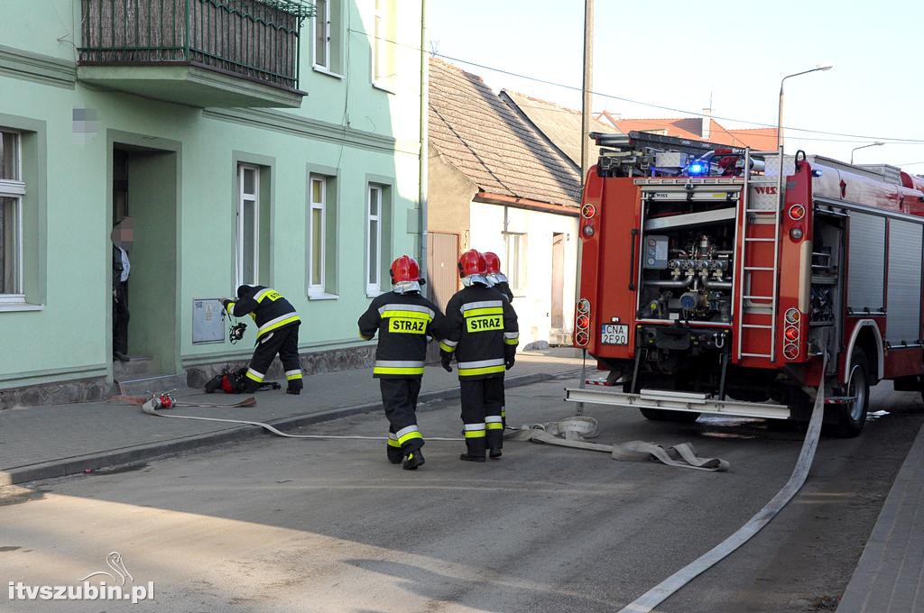 Zadymienie kamienicy w Szubinie
