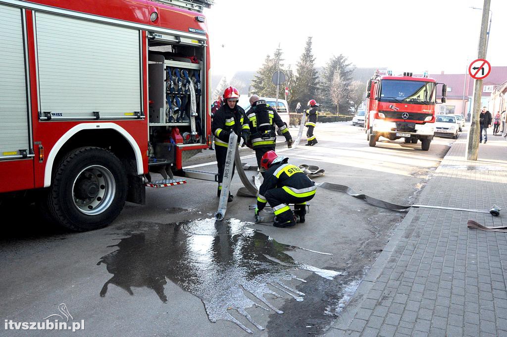 Zadymienie kamienicy w Szubinie