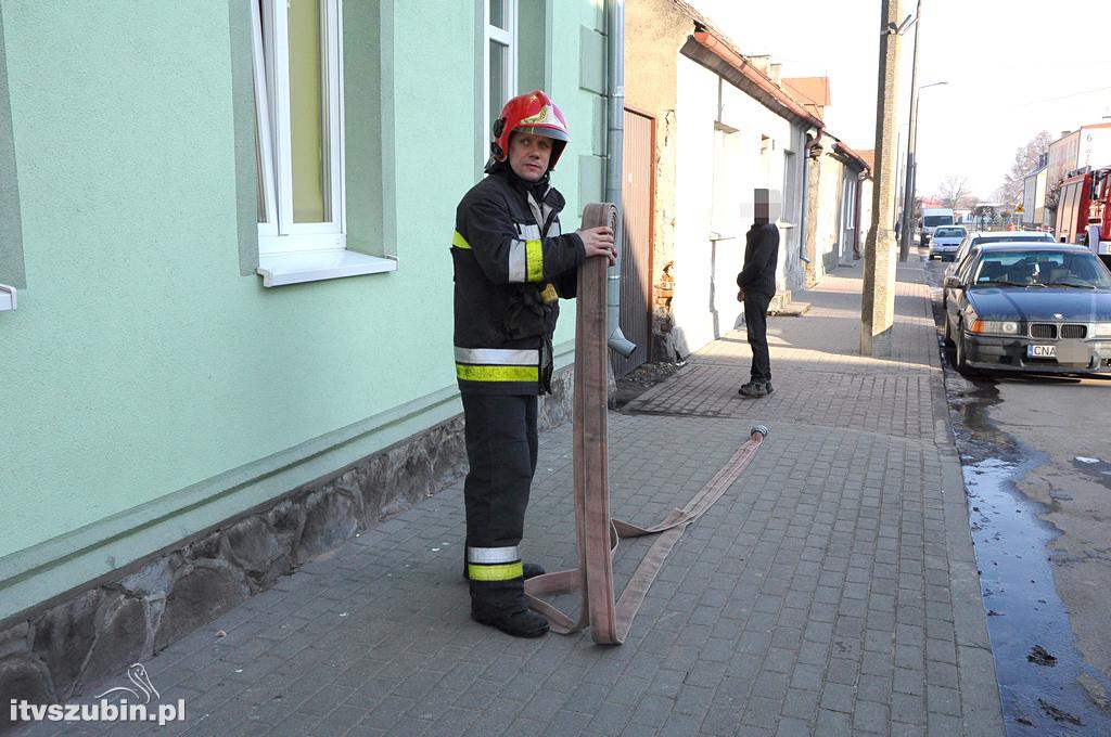 Zadymienie kamienicy w Szubinie