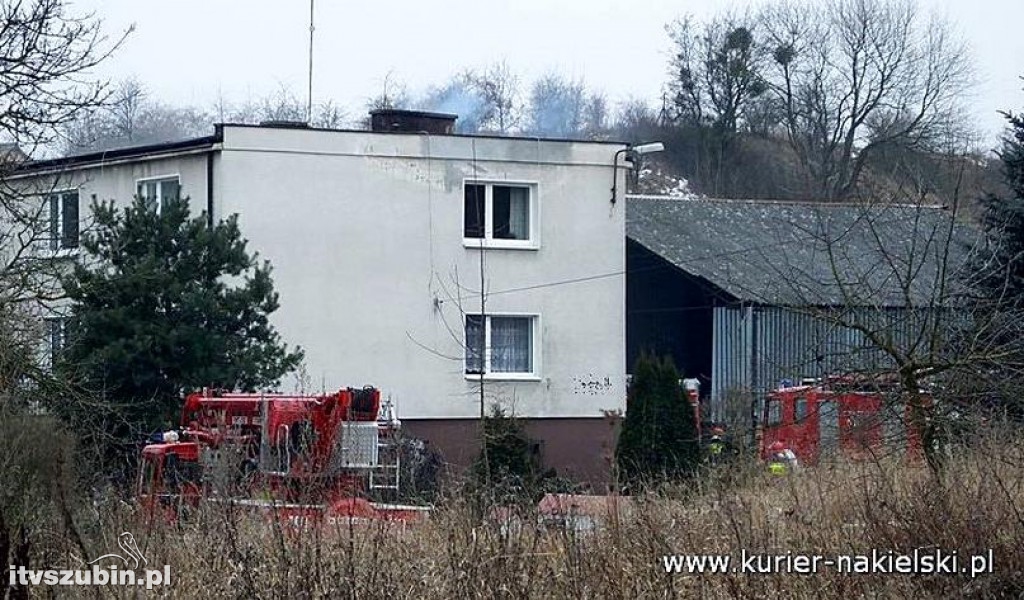 Pożar w budynku mieszkalnym w Nakle