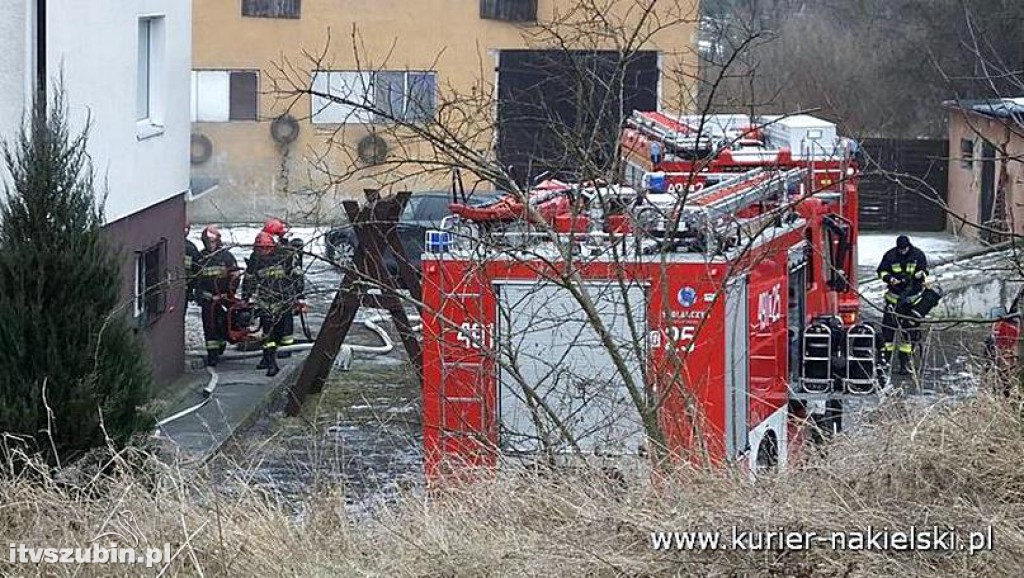 Pożar w budynku mieszkalnym w Nakle