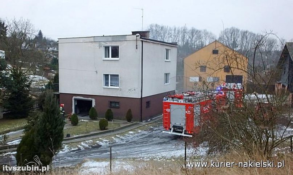 Pożar w budynku mieszkalnym w Nakle