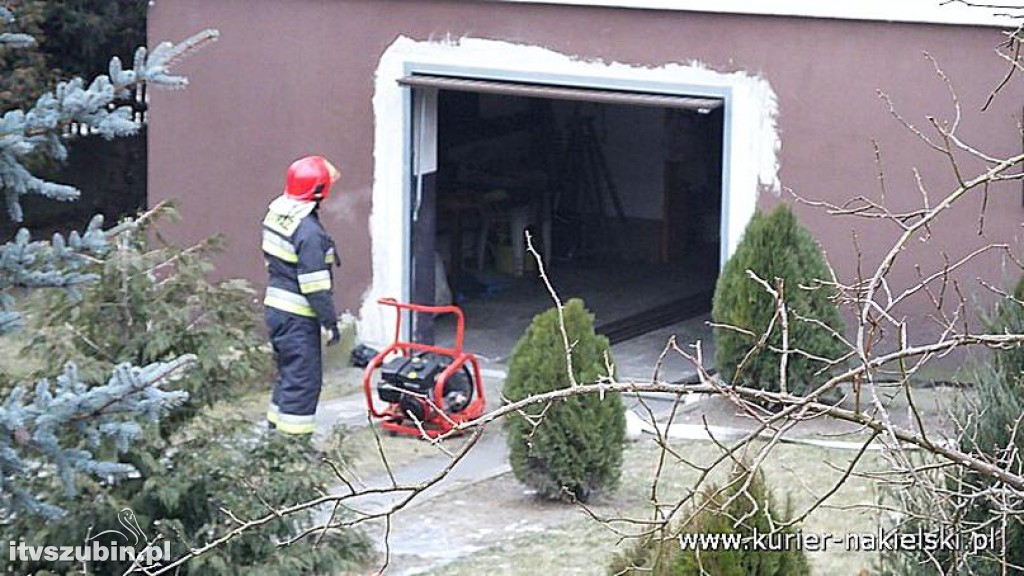 Pożar w budynku mieszkalnym w Nakle