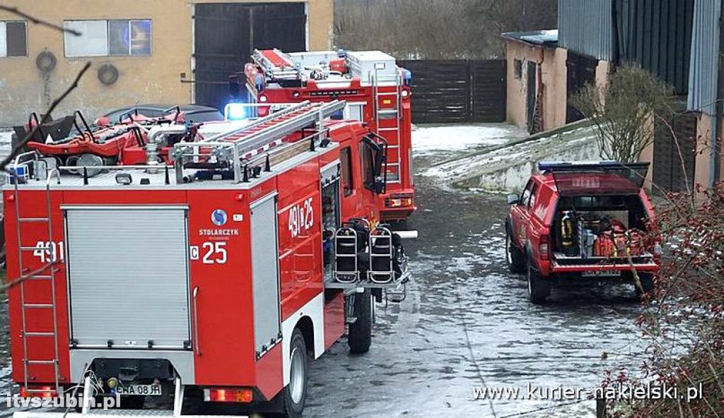 Pożar w budynku mieszkalnym w Nakle